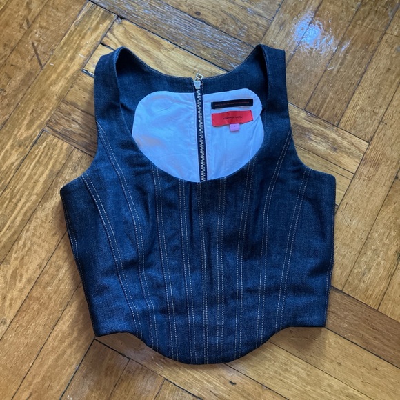 Eckhaus Latta Tops - Eckhaus Latta Denim Corset Top